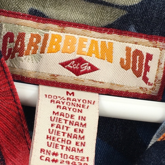 Caribbean Joe Floral Rayon 2 slit Dress - Picture 4 of 6